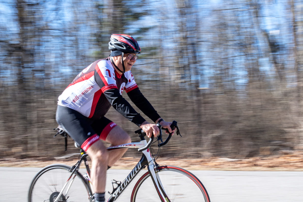 Dr. Rafat Abonour riding in 2020