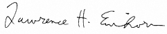 Lawrence Einhorn signature